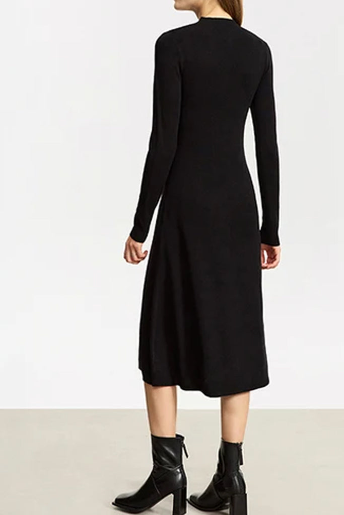 Betania Μαύρο Πλεκτό Φόρεμα | Φορέματα - Dresses | Betania Black Knit Dress