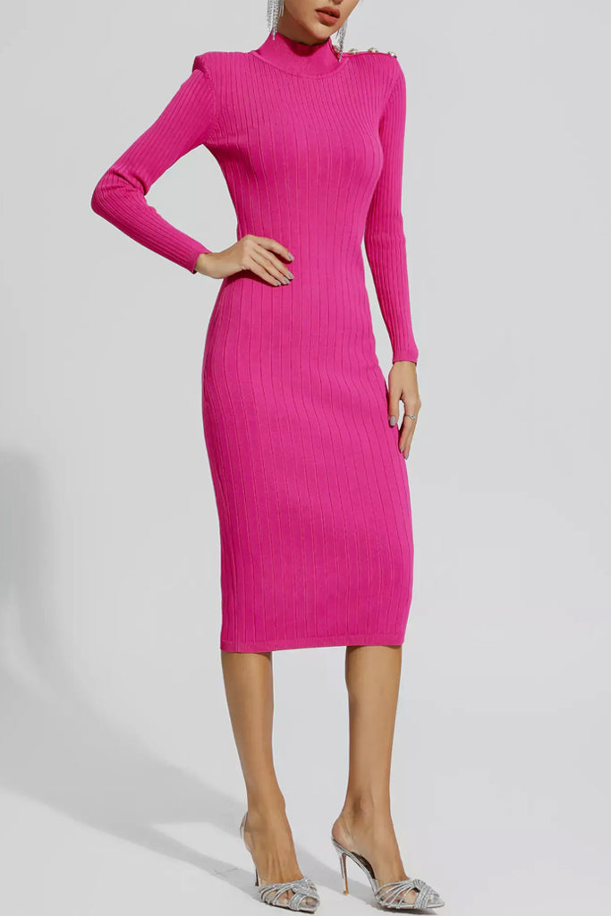 Rosallie Knit Fitted Dress