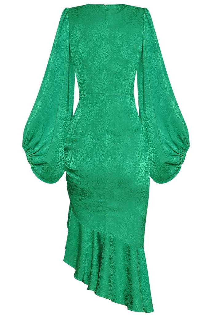 Amarante Πράσινο Ασύμμετρο Φόρεμα