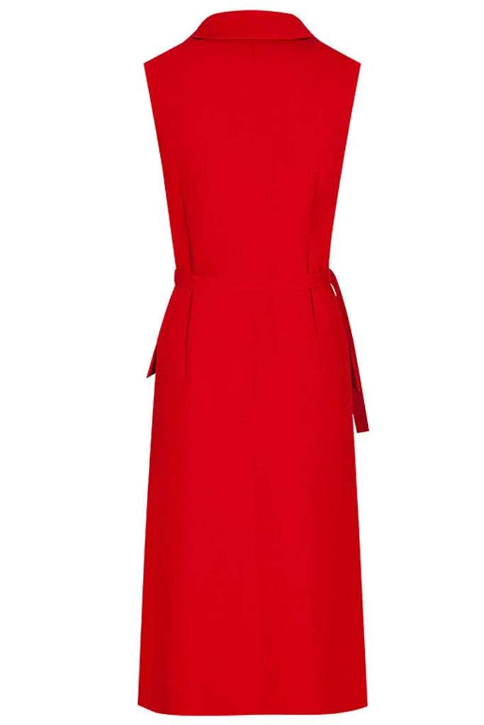 Azenor Κόκκινο Αμάνικο Φόρεμα | Φορέματα - Dresses | Azenor Red Wrap Dress