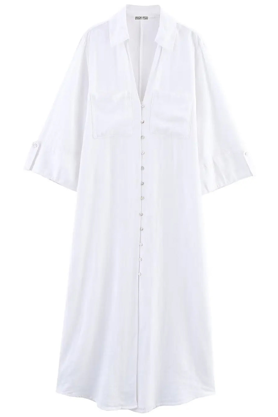 Sierra Λινό Φόρεμα Πουκαμίσα με Κουμπιά | Φορέματα - Casual Dresses | Sierra Linen Shirt Dress with Buttons