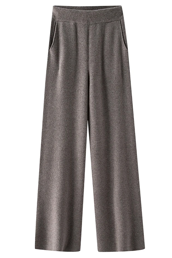 Packham Πλεκτή Παντελόνα με Τσέπες | Παντελόνια Trousers | Packham Knit Wide Leg Pants with Pockets