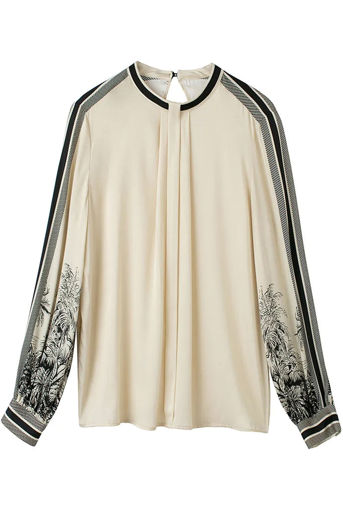 Minelli Πουκάμισο με ΣχέδιαMinelli Πουκάμισο με Σχέδια | Γυναικεία Ρούχα - Τοπ - Πουκάμισα | Minelli Beige Printed Shirt