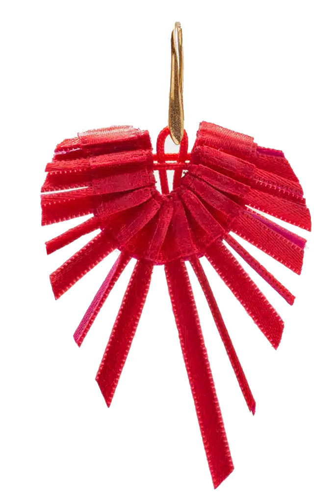 Kite Κόκκινα Φούξια Υφασμάτινα Σκουλαρίκια - Alexandra Tsoukala | Σκουλαρίκια Earrings Kite Red Fuchsia Earrings