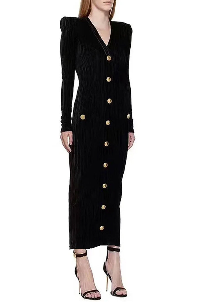 Sorrento Μαύρο Βελούδινο Φόρεμα | Φορέματα - Dresses | Sorrento Black Velvet Evening Dress