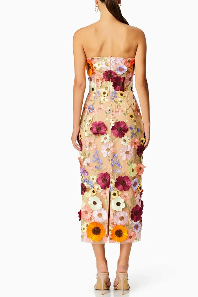 Fioretta Στραπλες Φλοράλ Φόρεμα | Γυναικεία Ρούχα - Φορέματα Fioretta Strapless Floral DressFioretta Φλοράλ Στράπλες Φόρεμα | Φορέματα - Dresses | Fioretta Floral Strapless Dress