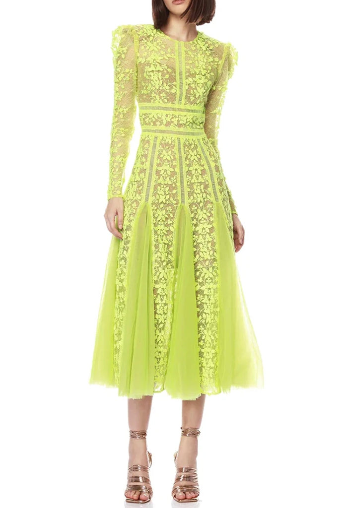 Aviana Φόρεμα με Δαντέλα και Τούλι | Φορέματα - Dresses | Aviana Lace Tulle Midi Dress