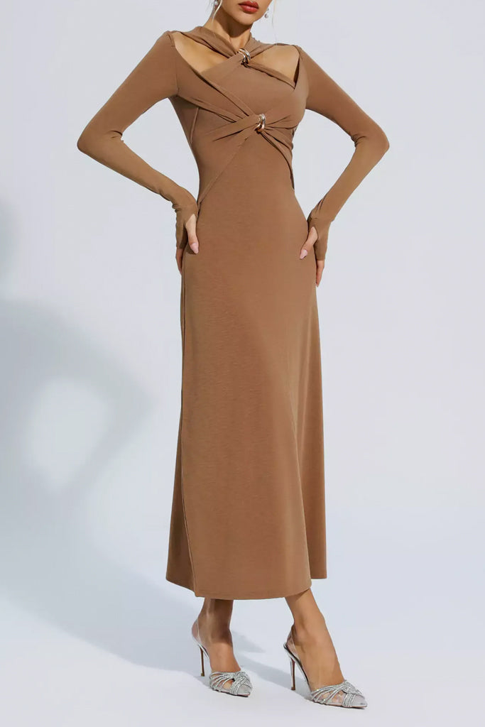 Sapphira Πλεκτό Φόρεμα | Φορέματα - Dresses | Sapphira Camel Knit Dress 