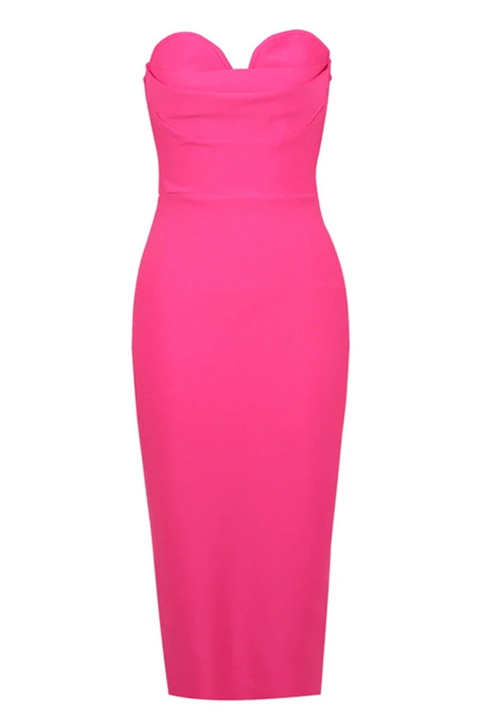 Danna Μίντι Φόρεμα | Φορέματα - Βραδινά | Danna Pink Midi Dress