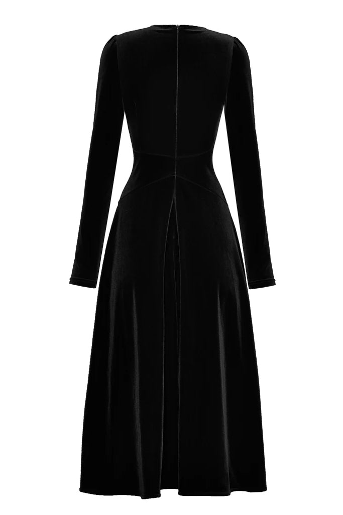 Agoldy Βελούδινο Μακρύ Φόρεμα | Φορέματα - Dresses | Agoldy Black Velvet Gown Dress