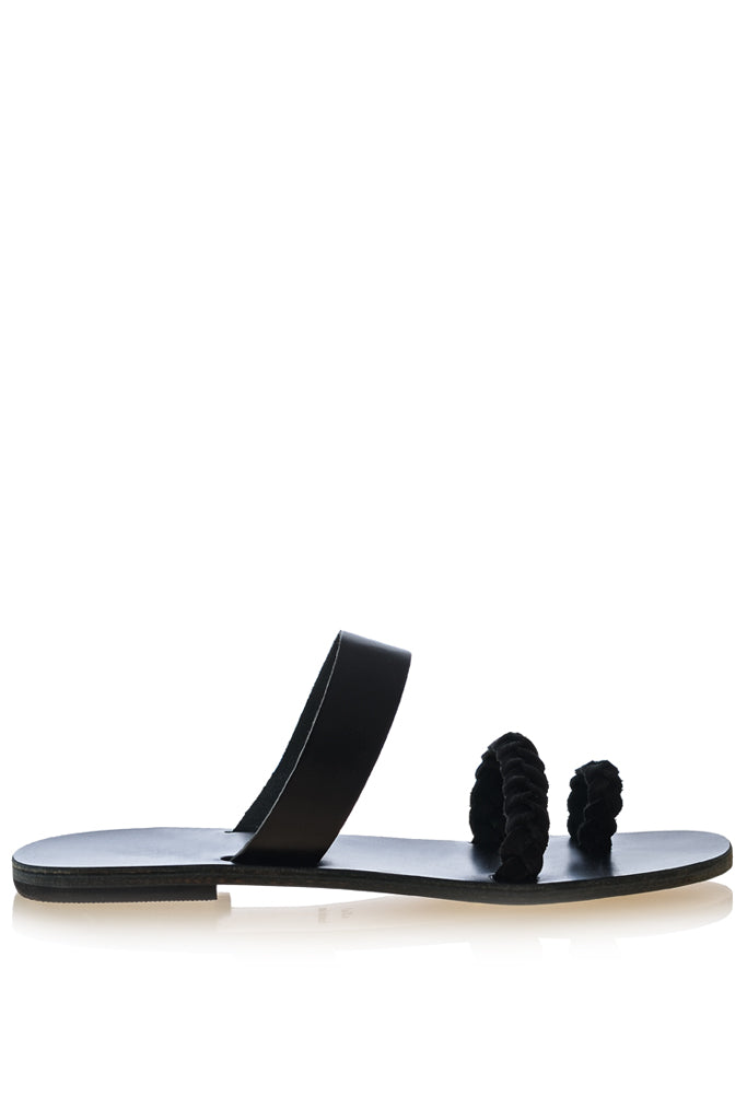 Μαύρα Δερμάτινα Σανδάλια - GRAECUS Sandals | Γυναικεία Παπούτσια