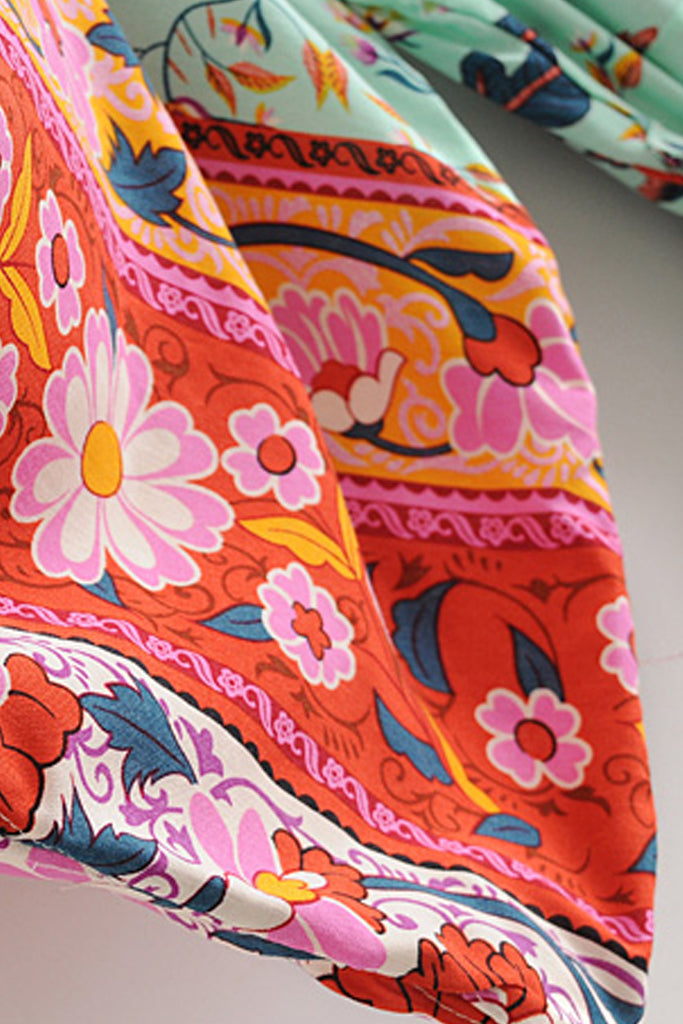 Sora Πολύχρωμο Φλοράλ Εμπριμέ Κιμονό | Γυναικεία Ρούχα - Beachwear - Loungewear 