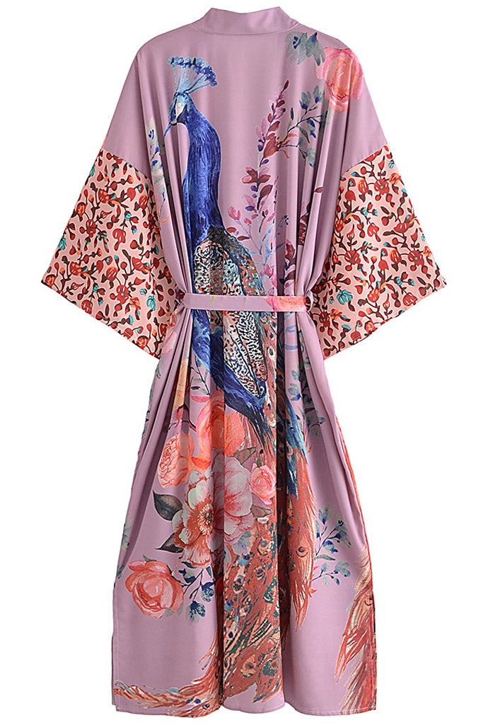 Akemi Πολύχρωμο Εμπριμέ Κιμονό | Γυναικεία Ρούχα - Beachwear - Loungewear | Akemi Multicolor Floral Kimono