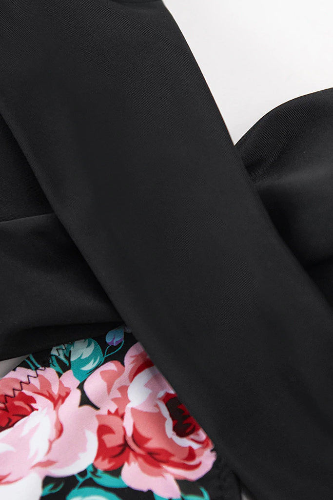 Solid Μαύρο Πολύχρωμο Ολόσωμο Μαγιό | Γυναικεία Μαγιό - Beachwear - SWEET & SALTY