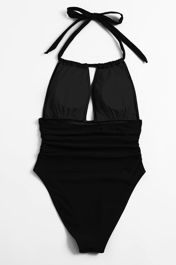 Solid Μαύρο Ολόσωμο Μαγιό | Γυναικεία Μαγιό -  Ολόσωμα - Swimwear | Solid Black One Piece Swimsuit