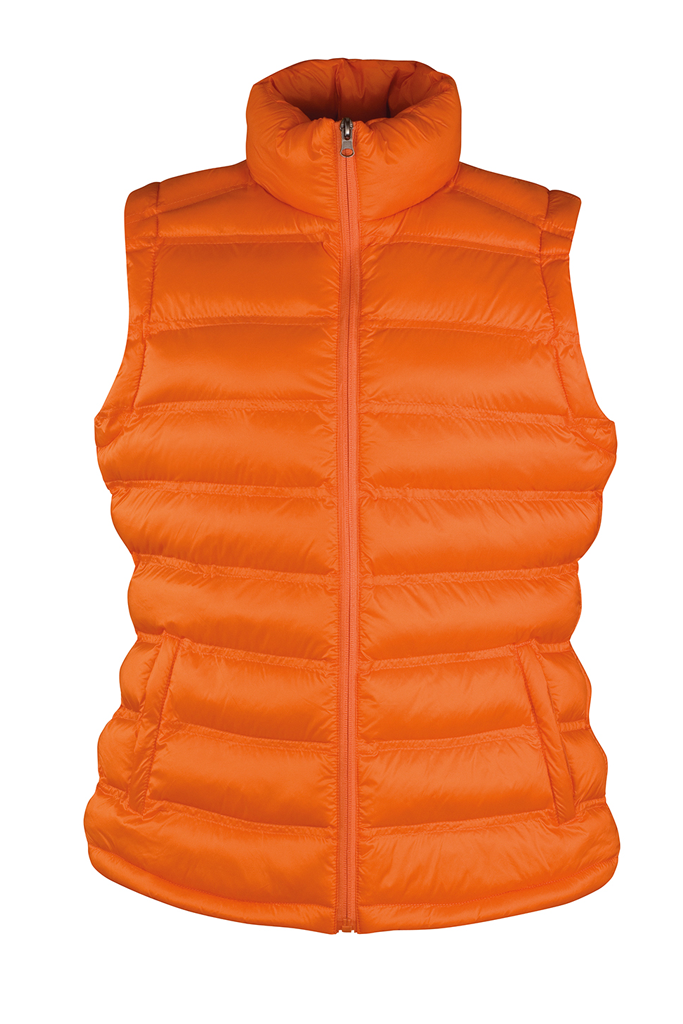 Galberta Πορτοκαλί Θερμικό Αμάνικο Μπουφάν | Γυναικεία Ρούχα - Μπουφάν