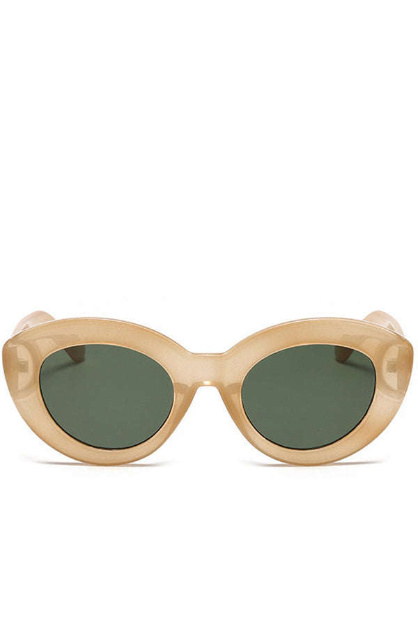 Peta Ιβουάρ Cat-Eye Fashion Γυαλιά Ηλίου | Γυναικεία Γυαλιά Ηλίου | Peta Champagne Cat-Eye Oversized Fashion Sunglasses