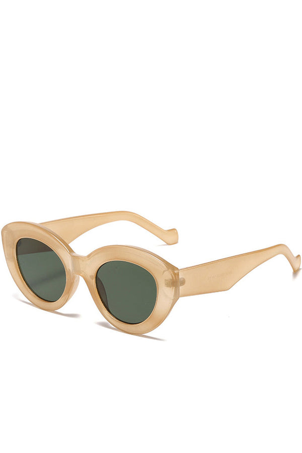 Peta Ιβουάρ Cat-Eye Fashion Γυαλιά Ηλίου | Γυναικεία Γυαλιά Ηλίου | Peta Champagne Cat-Eye Oversized Fashion Sunglasses
