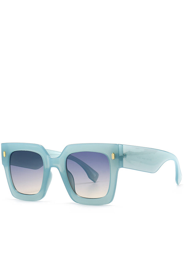 Genta Γαλάζια Oversized Τετράγωνα Fashion Γυαλιά Ηλίου | Γυναικεία Γυαλιά Ηλίου - Regardez Genta Light Blue Oversized Square Fashion Sunglasses