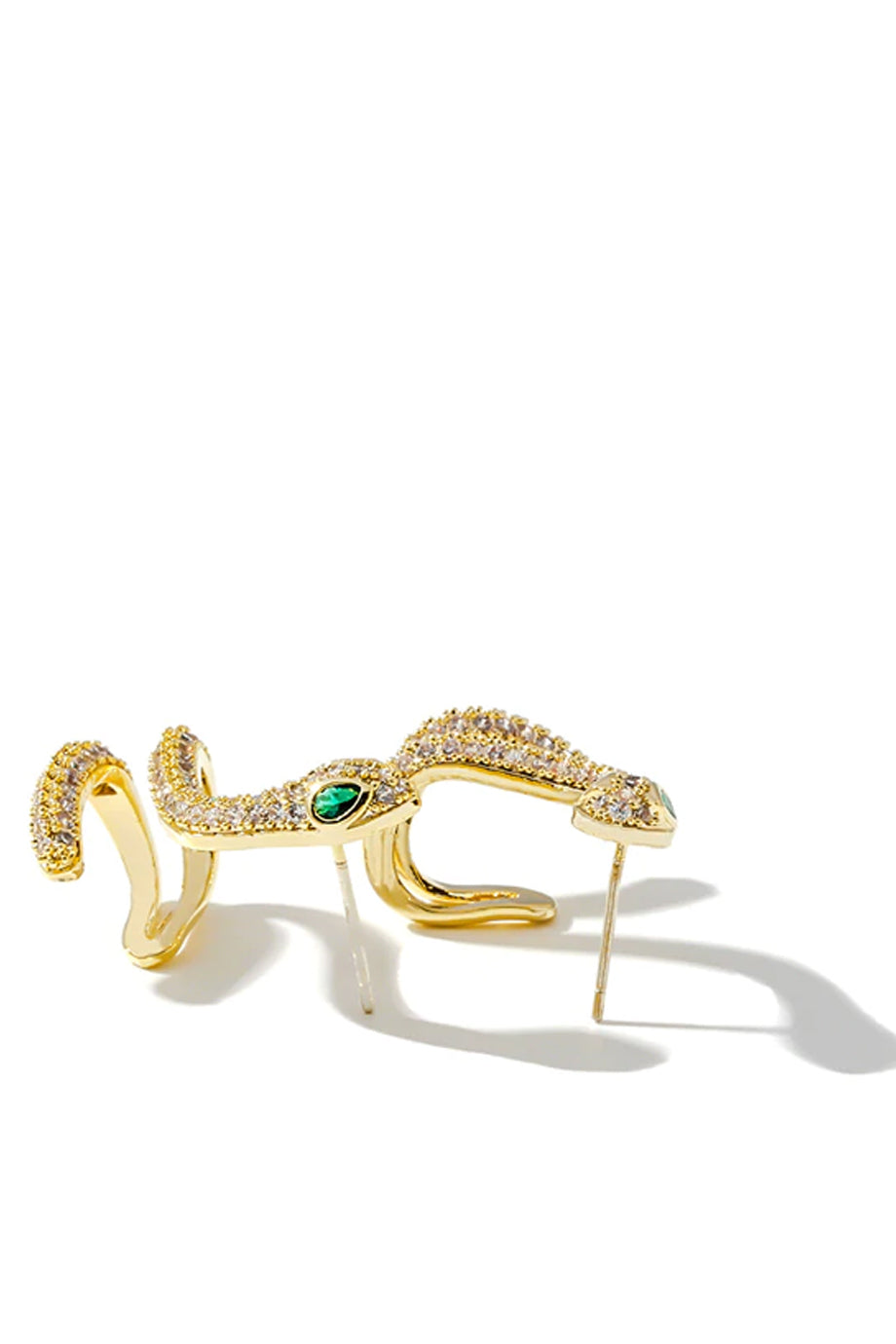 Embry Χρυσά Σκουλαρίκια Φίδι με Κρύσταλλα | Κοσμήματα - Σκουλαρίκια
