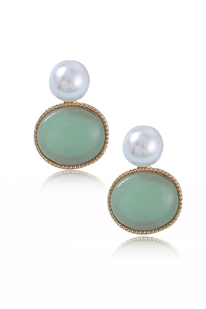 Ileti Blue Pearl Earrings