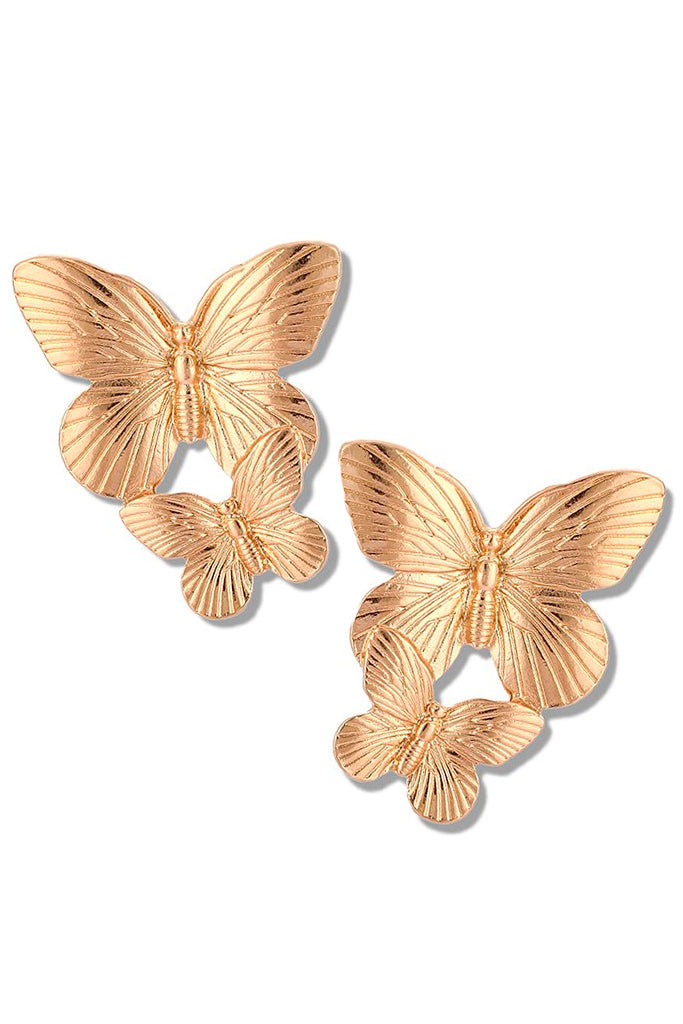Morgane Χρυσά Σκουλαρίκια Πεταλούδες | Κοσμήματα - Σκουλαρίκια