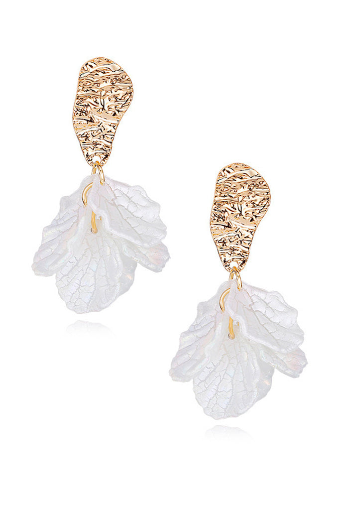 Isidore Χρυσά Λευκά Σκουλαρίκια με Κλιπ | Κοσμήματα - Σκουλαρίκια