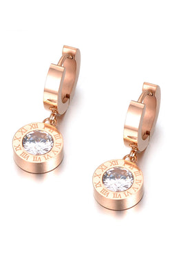 Keane Σκουλαρίκια σε Ροζ Χρυσό με Κρύσταλλα | Κοσμήματα - Pasquette