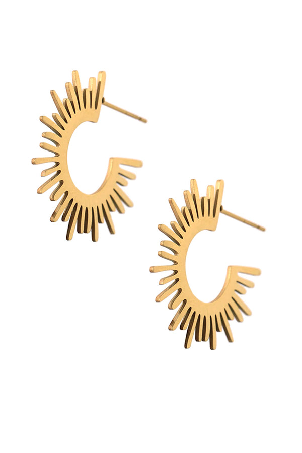Sunny Χρυσά Σκουλαρίκια Κρίκοι | Κοσμήματα -  Σκουλαρίκια Sophie Annar