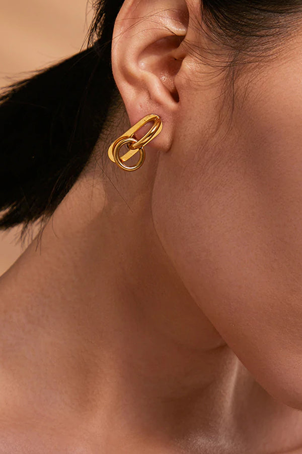 Circles Χρυσά Σκουλαρίκια | Κοσμήματα - Σκουλαρίκια Sophie Annar