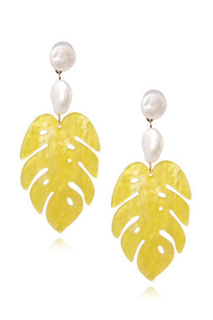 Keyloria Yellow Pearl Earrings