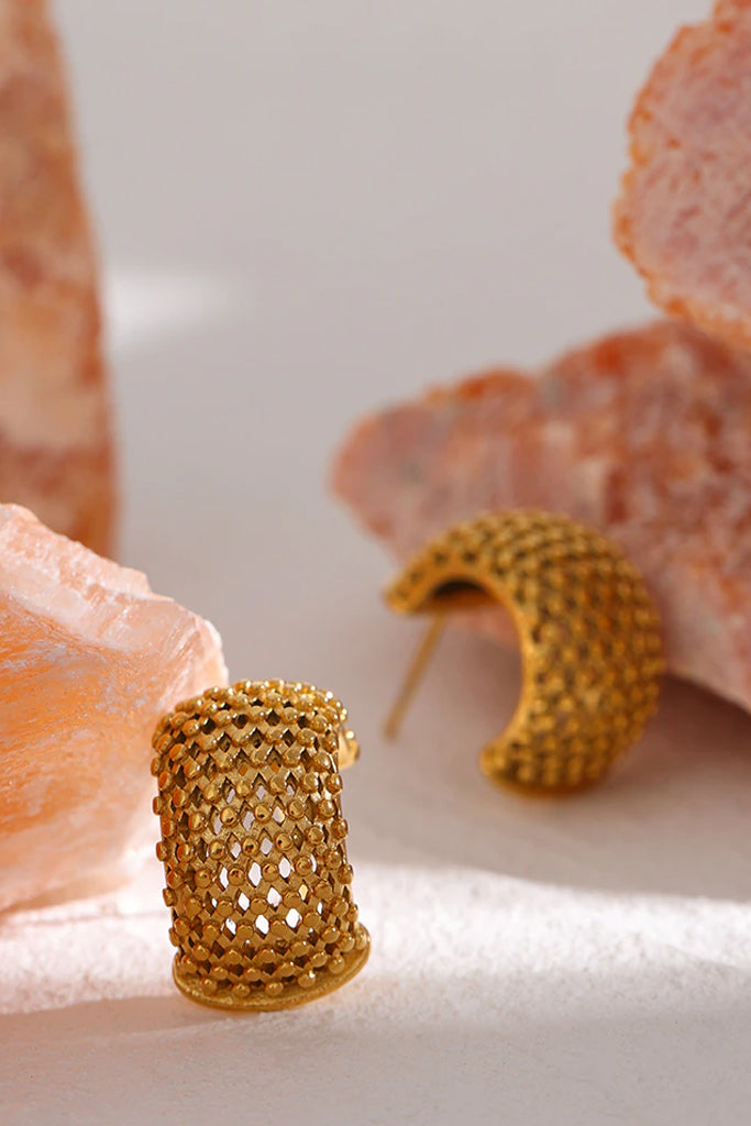 Salmy Χρυσά Σκουλαρίκια Κρίκοι | Κοσμήματα - Σκουλαρίκια
