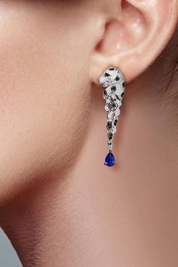Jaguar Σκουλαρίκια με Κρύσταλλα | Κοσμήματα - Σκουλαρίκια