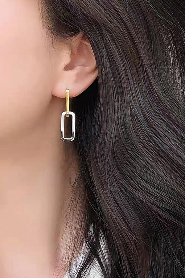 Kelia Σκουλαρίκια με Διπλό Κρίκο | Κοσμήματα - Σκουλαρίκια - Κρίκοι Kelia Gold Silver Double Hoop Earrings