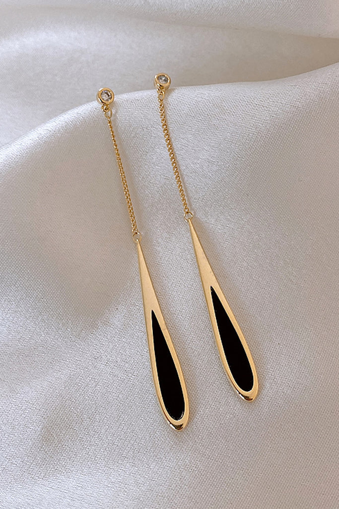 Tera Μακριά Σκουλαρίκια | Κοσμήματα - Σκουλαρίκια | Tera Long Gold Drop Earrings