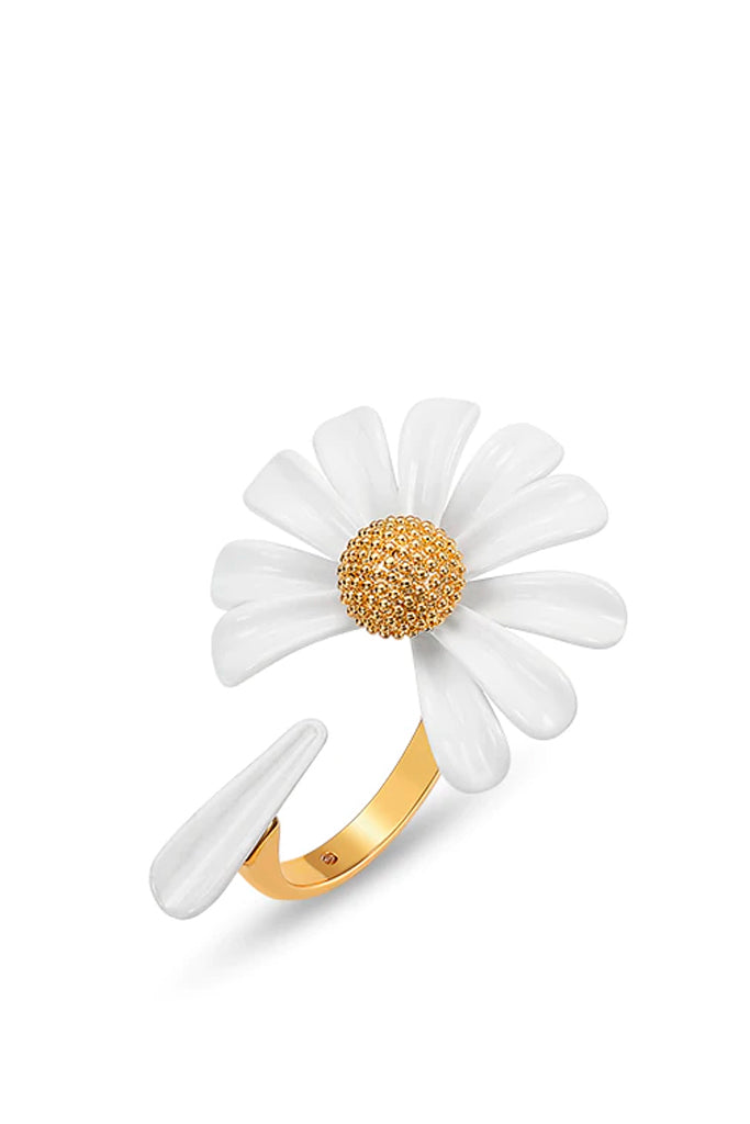 Bloom Λευκό Δαχτυλίδι με Μαργαρίτα | Κοσμήματα - Δαχτυλίδια