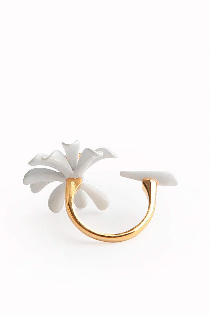 Bloom Λευκό Δαχτυλίδι με Μαργαρίτα  | Κοσμήματα - Δαχτυλίδια