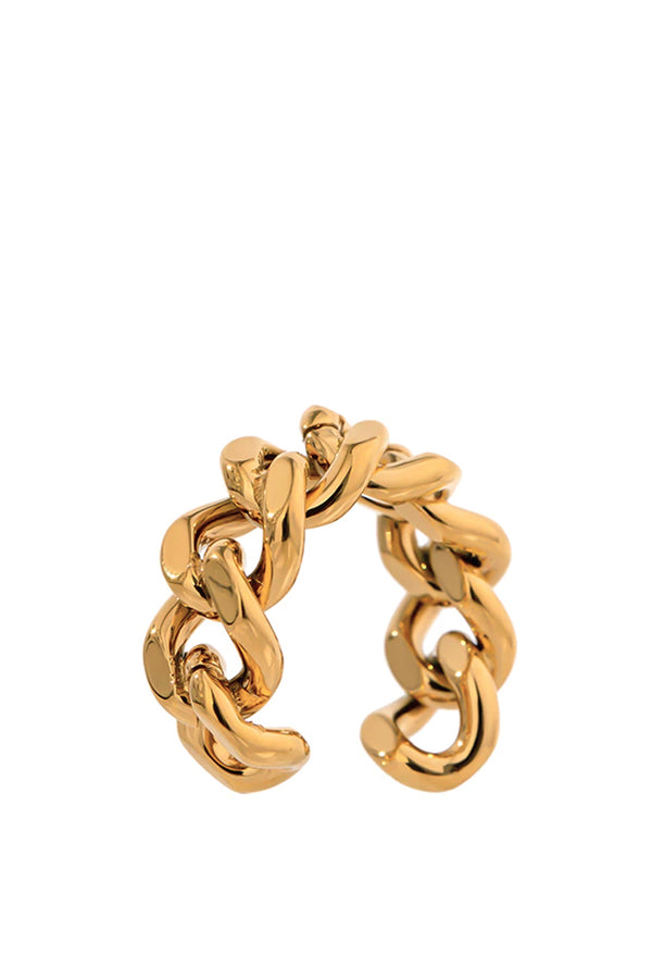 Octave Χρυσό Δαχτυλίδι με Πλέξη Αλυσίδας | Κοσμήματα - Δαχτυλίδια