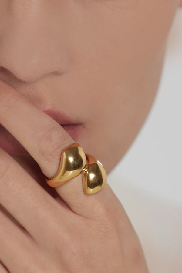 Blaze Χρυσό Εντυπωσιακό Δαχτυλίδι | Κοσμήματα - Δαχτυλίδια