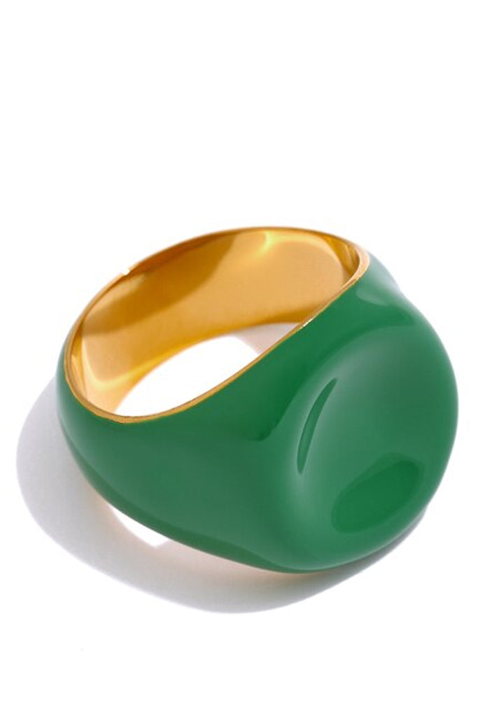 Luivida Πράσινο Δαχτυλίδι με Σμάλτο | Κοσμήματα - Δαχτυλίδια