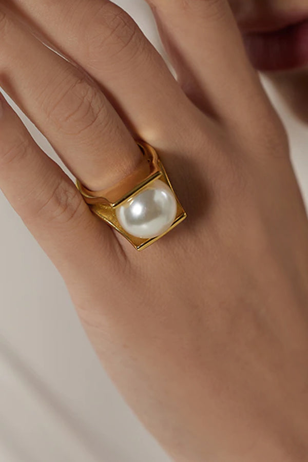 Jasira Χρυσό Δαχτυλίδι με Πέρλα | Κοσμήματα - Δαχτυλίδια