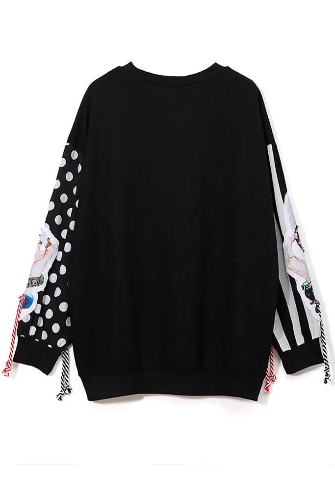 Granny Μαύρη Μπλούζα με Σχέδιο | Μπλούζες - Πλεκτά