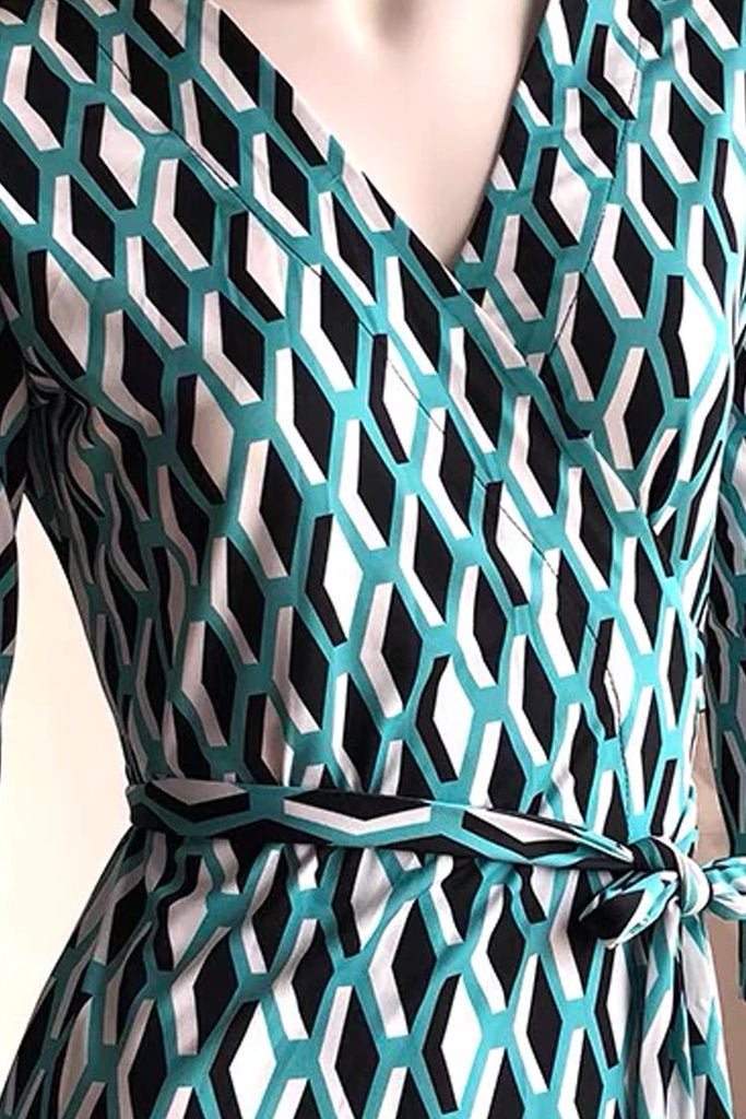 Sariah Πολύχρωμο Εμπριμέ Κρουαζέ Φόρεμα | Γυναικεία Ρούχα - Φορέματα 