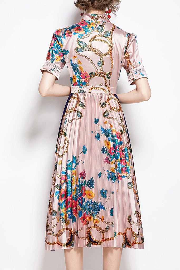 Becky Ροζ Εμπριμέ Φλοράλ Φόρεμα | Γυναικεία Ρούχα - Φορέματα 