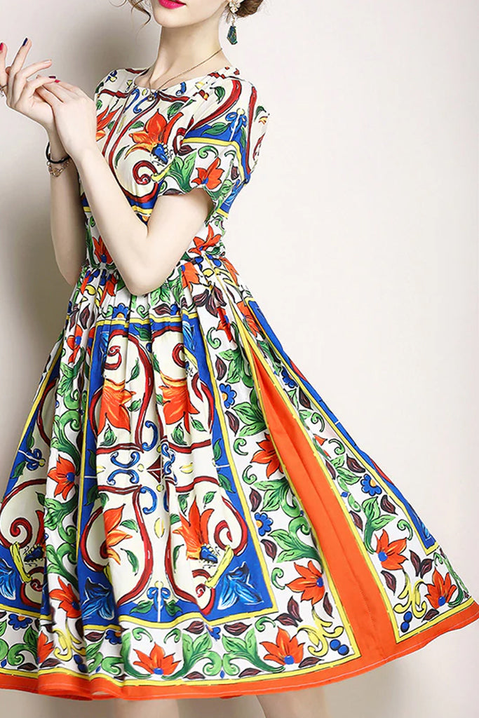 Tarina Εμπριμέ Φλοράλ Φόρεμα | Γυναικεία Ρούχα - Φορέματα 