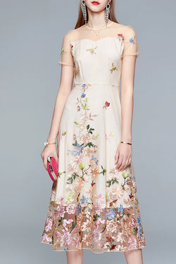 Begonia Φόρεμα με Δαντέλα και Τούλι | Γυναικεία Ρούχα - Φορέματα 
