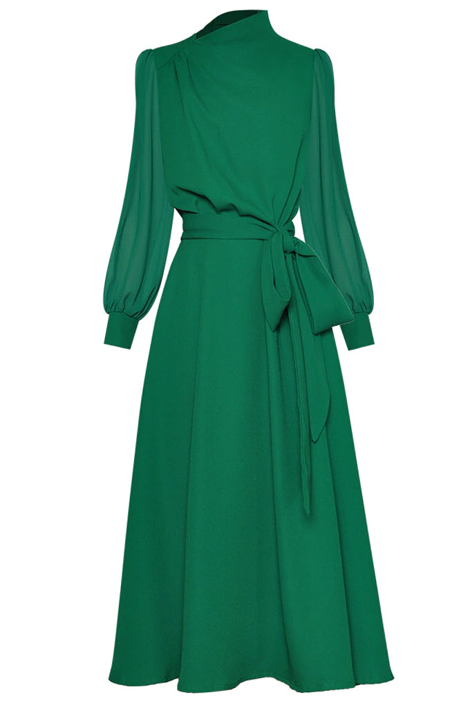 Raifa Πράσινο Φόρεμα | Γυναικεία Ρούχα - Φορέματα - Βραδινά Raifa Emerald Green Dress