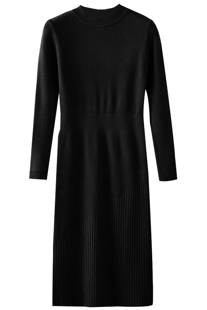 Wilam Μαύρο Πλεκτό Φόρεμα | Γυναικεία Ρούχα - Φορέματα - Πλεκτά | Wilam Black Knit Dress
