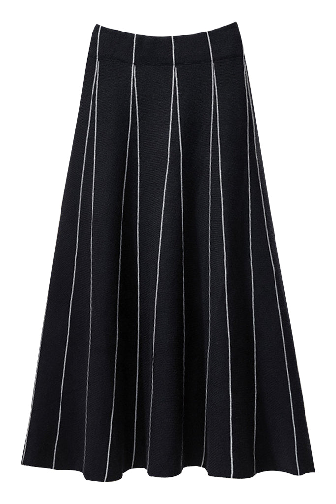 Kalani Μαύρο Πλεκτή Φούστα | Γυναικεία Ρούχα - Πλεκτά Φούστες