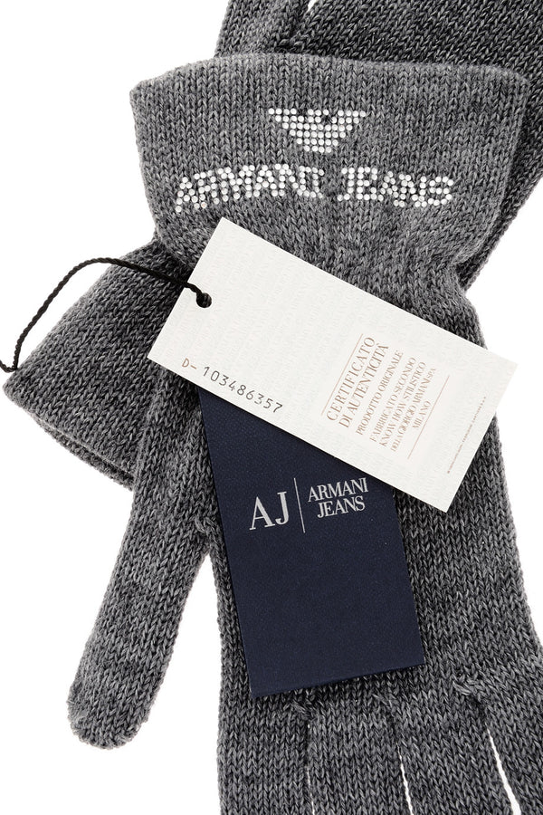 Γκρι Μάλλινα Γάντια - Armani Jeans | Γυναικεία Γάντια